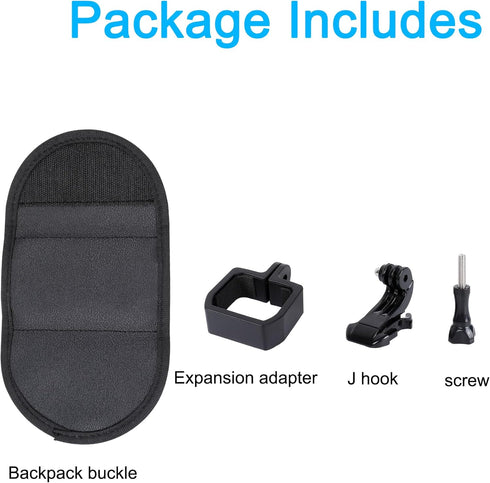 PellKing Backpack Mount for DJI Osmo Pocket 3 Camera, Compatible with GoPro DJI Action Camera, Expansion Adapter