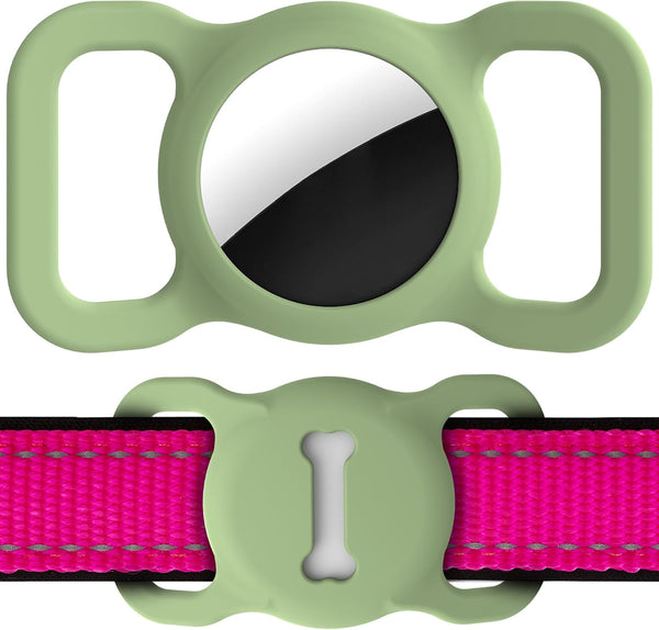 for Airtag Dog Collar Holder, Air Tag Protective Cat Airtag Dog Collar,Silicone