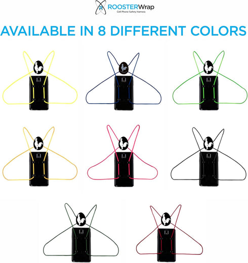 Neon Pink Retractable Cell Phone Holder - Compatible with All Types of Smartphones, Includes 4 Removable Hooks