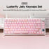 EPOMAKER Set 123 61/68/84/87/98/100/104-Key Lusterfly Jelly Keycaps - Keys Double-Shot Laser Engraved, MDA Profile