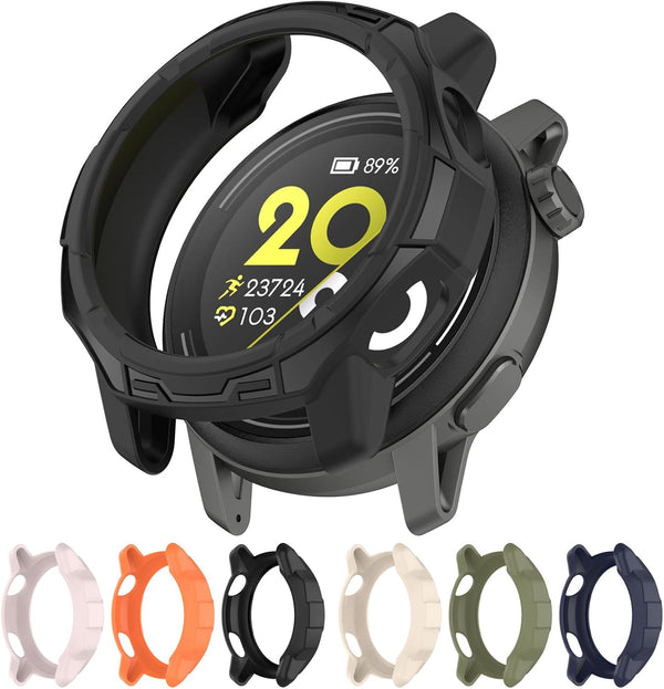 Compatible Soft TPU Protective Case Cover for Coros Pace 3 Smartwatch, Durable Black Watch Accessories