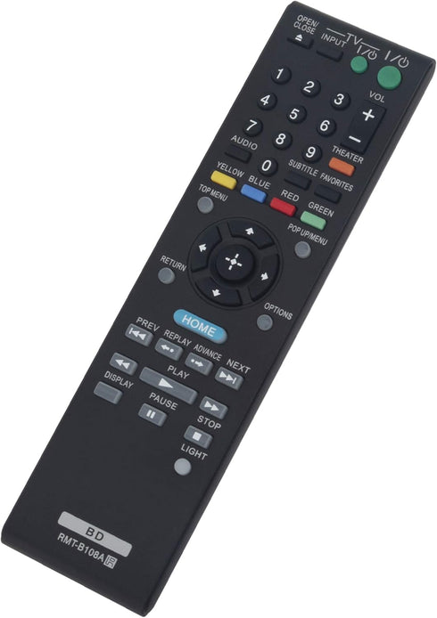 RMT-B108A Replacement Remote for Sony 3D Blu-ray Disc Player BDP-BX37 BDP-S770 BDP-S1700ES DVD Player Sub Remote