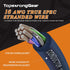 TOPSTRONGGEAR 20 Feet 9-Conductor Speaker Cable - 16AWG 100% OFC, 4-Channel Speaker Wire and Remote Wire