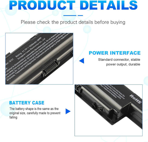 Acer Laptop Battery for AS10D31 AS10D51 Aspire 4741 5253 5251 5336 5349 5551 5552 5560 5733 5733Z TravelMate 5740 5735
