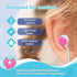 Cute Donut Earbuds for Kids, Wired Earbud & in-Ear Headphones with Microphone, Lovely Storage Case, Sky Blue