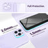 SURPHY Liquid Silicone Case for iPhone 13 Pro (6.1", 2021) - Light Lavender, with Screen Protector & Camera Protection.