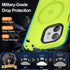 iPhone 11 Case, Shockproof & Drop Resistant (13FT), Translucent Matte, Strong Magnetic, Aluminum Alloy Keys,