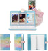 96 Pocket Mini Film PU Leather Photo Album for Fujifilm Instax Mini 9 8 90 8+ 26 7s Instant Camera Film, Crayon Rainbow