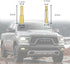 13 PCS Truck Antenna Adapter Accessories for Truck/Car Kit, 11 Screws & 2 Rubber Washers Replacement for Toyota, Jeep,