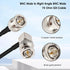 6FT, 75 RG179 3G/6G XRDS - RF Flexible Right Angle Video Cable, Ohm BNC Male Extension Cable for HD SDI Camera Monitor