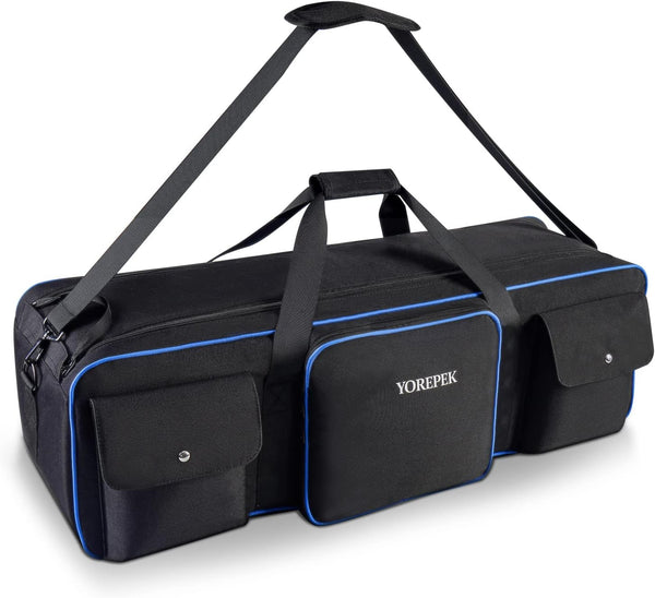 YOREPEK Tripod Carrying Case Bag - 30.5" Large Photo Studio Equipment Case with 2 Protective Padding for Light Stand,