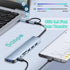 vienon 3.0, 8 1 3.5mm USB C Hub USB Hub Aluminum in USB Extender with SD/TF Card Reader, Aux Headphone Jack for MacBook