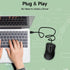 memzuoix Wired Mouse, USB Computer Mouse 1200 DPI, Ergonomic Design with 5FT Cord for Laptop, PC, Desktop
