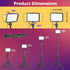 Torjim 16 RGB Photography Video Lighting, Studio Lights with Adjustable Tripod Stand - Color Lighting for Video