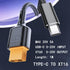 XT60 Female to Type-C Male Charging Cable, XT60 Adapter for M7 M6 M6D Charger, Fatshark Skyzone FPV Monitor