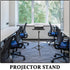 44. 88 Inch, 4.4lbs, 7.09 9.8) Veemoon Small Projector Stand Tripod with Tray, Adjustable Laptop Tripod Holder