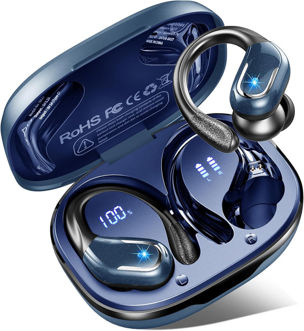 Wireless Earbud, Bluetooth 5.4 Sport Headphones, 75Hrs Running Earphones with ENC Mic, Deep Bass for Android, iOS, Gym