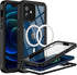 BEASTEK iPhone 12 Waterproof Case, FSN Series IP68 Magnetic Shockproof with Built-in Screen Protector, 6.1 inch (Black)