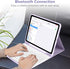 TQQ for iPad Air 11-inch (M2) 2024/iPad Air 5th/4th Generation Case with Keyboard, Rechargeable Bluetooth Keyboard,