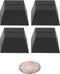IsoBlock Silicone Isolation Feet (4 Pack) Non-Adhesive Soft Block 60lb Capacity