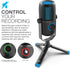 JLab Talk USB Microphone with USB-C Output, Cardioid, Omnidirectional, 96k Sample Rate, Volume Control, Plug & Play