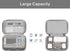 MOSISO 4 2 Electronic Organizer Travel Case Compatible with MacBook Power Adapter, Compatible with Magic Mouse