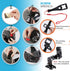 MiPremium Motorcycle Helmet Chin Mount Kits for GoPro Hero 12 11 10 9 8 7 6 5 4 3, Black Silver