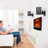 HomeMount Speaker Wall Mount Brackets, Surround Speaker Wall Mounts Kit, 2 Pack, Hold up to 8 lbs, Black