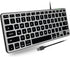 Macally Backlit Wired Keyboard for Mac, Comfortable All Day Typing USB Keyboard for MacBook Pro/Air, iMac, Mac Mini/Pro