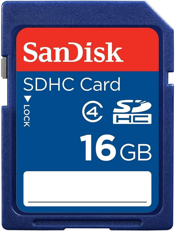 SanDisk 16GB SD HC memory card - (SDSDB-016G, bulk packaging)