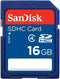 SanDisk 16GB SD HC memory card - (SDSDB-016G, bulk packaging)