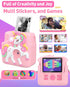 Kids Camera Instant Print - 1080P Digital Camera Toy with 32GB SD Card, Silicone Cover, Pink, Creative Gifts for Girls