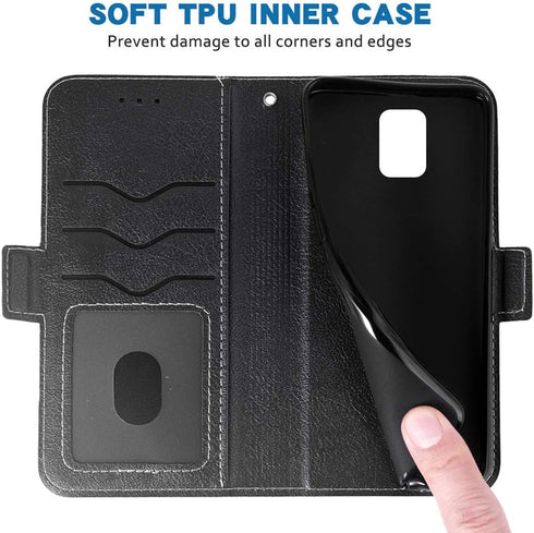 Samsung Galaxy Note 3 Wallet Case, Wrist Strap Lanyard Leather Flip Cover with Card Holder Stand for Galaxy Note3 N9005