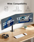 HUANUO Dual Monitor Mount for 2 Monitors up to 30 inches, Heavy Duty Stand with Adjustable Arm