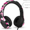 LilGadgets Connect+ Pro Wired Kids Headphones for School, Volume Limiting & Noise Cancelling - Pink Camo