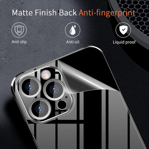 Dataroad Slim Case for iPhone 15 Pro Max, 0.2mm Fit, Lightweight, Translucent Matte, Anti-Fingerprint, 6.7" Clear