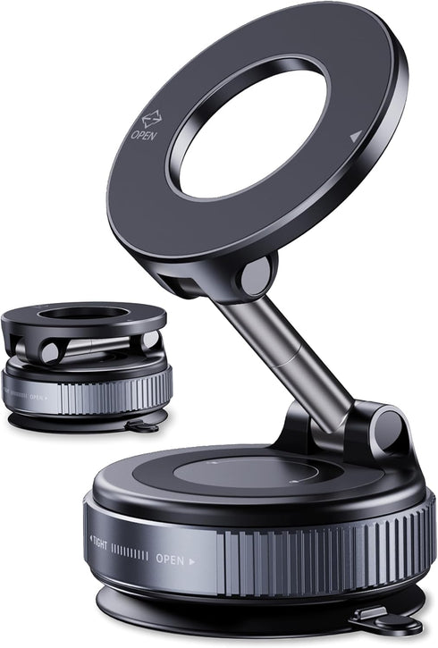 LnkXT Magnetic Phone Holder for Car,Vacuum Suction Cup Phone Mount,Magsafe Car Mount for