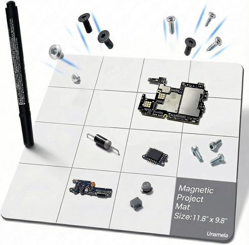 Magnetic Mat Magnetic Project Mat with Waterproof Surface & Dry Erase Pen