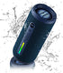 OHAYO Portable Bluetooth Speaker, 24W Stereo Sound, IPX7 Waterproof, Bluetooth 5.3, RGB Lights, 30H Playtime, Blue