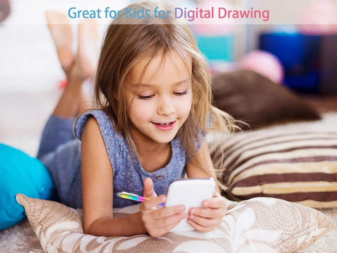 Capacitive Stylus Pen, 4-in-1 High Sensitivity Touch Screen Stylus with Clear Disc Tip, Black Rubber & Mesh Fiber Tip