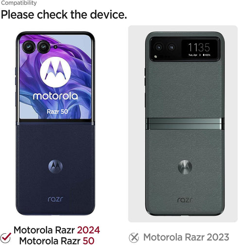 Miimall Motorola Razr 2024 Case, Ultra Thin Slim Matte Hard PC Anti-Slip Shock-Proof Cover, Purple