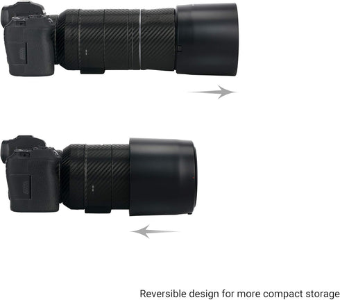 Reversible Lens Hood Shade for Canon RF 600mm f/11 is STM Lens, Fits Canon EOS R RP R5 R6, Replaces ET-88B, 82mm Filter