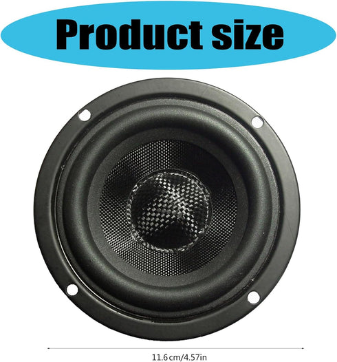 CHENZILIN 4.5inch 4Ohm 30W Glass Fiber Cone Woofers Subwoofer HiFi Speakers Low Frequency Powerful Bass