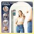 Vilbocr Heart-Shaped Silicone Phone Sticky Grip - Adhesive Back Phone Holder for iPhone & Android, Selfie Mirror Mount