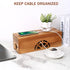 Large Solid Wooden Cable Management Box, Cord Organizer for Extension Cord, Power Stripe, Wire Management Concealer