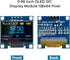Hosyond 5 0.96 Inch I2C 12864 128x64 SSD1306 Pcs OLED IIC Display Module Pixel Mini Self-Luminous OLED Screen Board