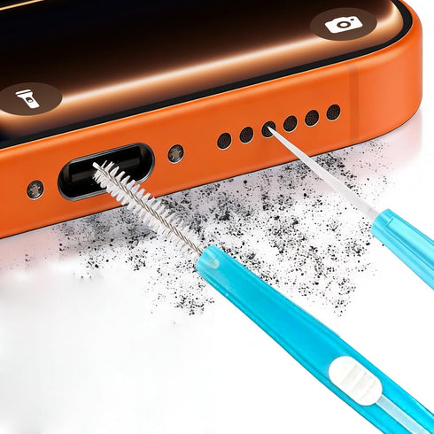 Selfdefine 5pcs Cell Phone Cleaning Kit Dual Side Multifunction Tools Anti-Clogging Nylon Brushes