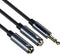 MMOBIEL Headphone Splitter 3.5mm, Mic and Audio Splitter, 1 Male to 2 Female, Compatible with Phone, Laptop, PC,