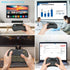 Mini Wireless Keyboard with Touchpad Mouse, 2.4GHz Portable Handheld Keyboard, RGB Backlit, Rechargeable Battery