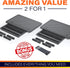 EVOOMI Back Saver Monitor Stand for Desk, 2 Pack Riser with Drawer, Anti Skid Mesh Metal for Laptop